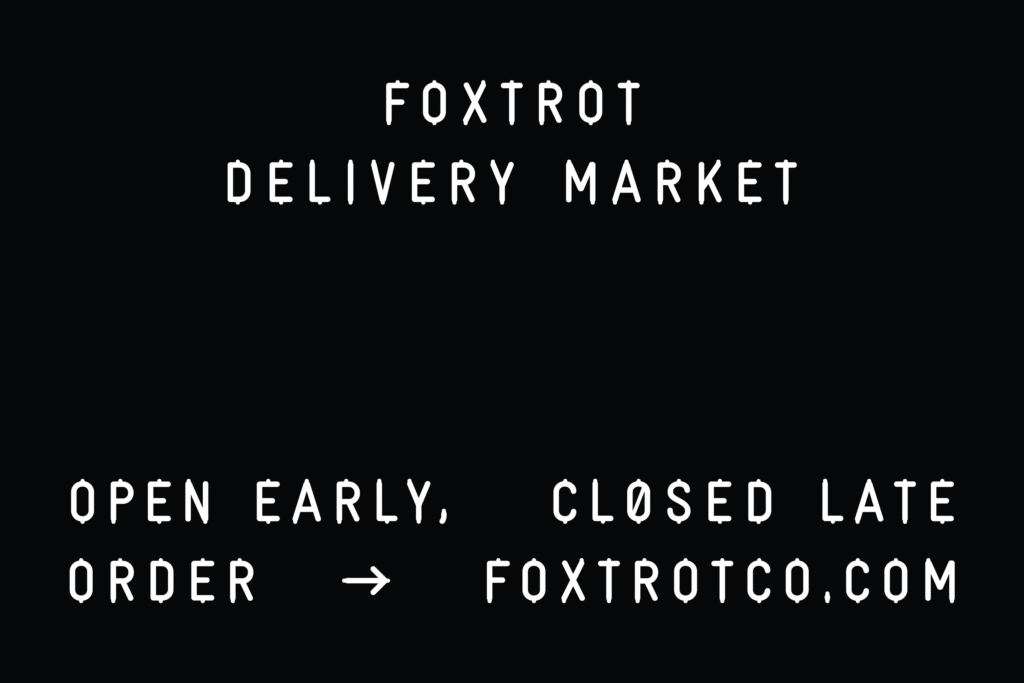 Foxtrot Letterboard Typography