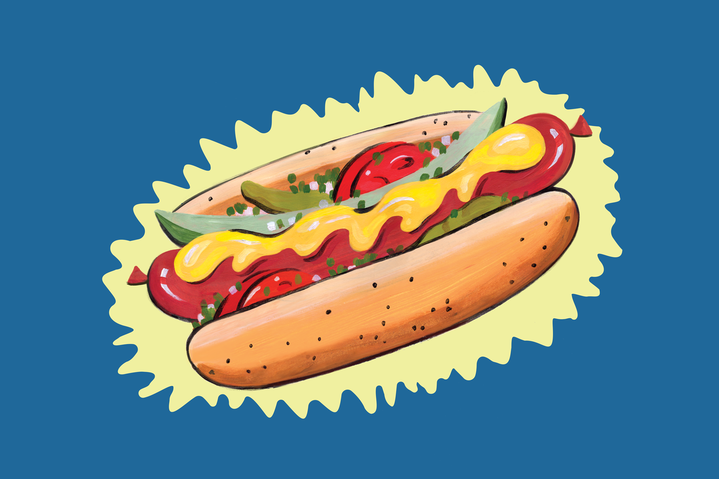 FOXTROT Chicago Hot Dog Chips Perky Bros Packaging Design