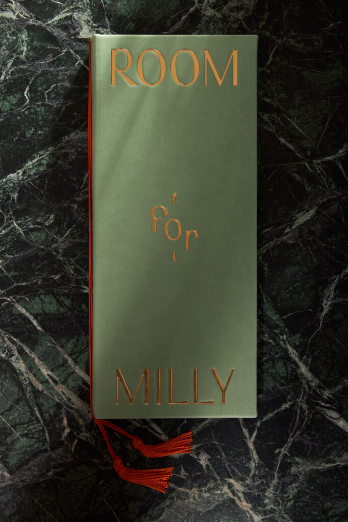 Room for Milly Menu Design
